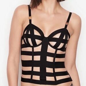 Victoria’s Secret Black Bondage Corset